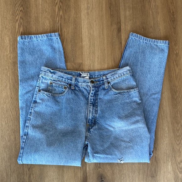 Vintage Guess Georges Marciano Jeans light wash size 34 - Picture 7 of 16